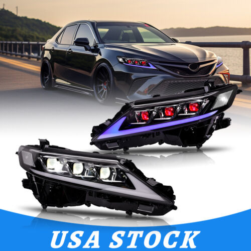 LED Headlights Assemblies For Toyota Camry LE SE XLE XSE TRD 2018-2024 DRL - 第 1/9 張圖片