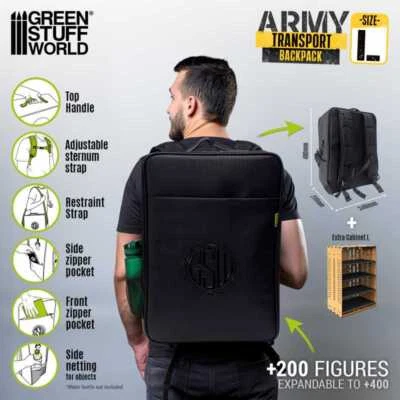 Army Transport Backpack - Green Stuff World