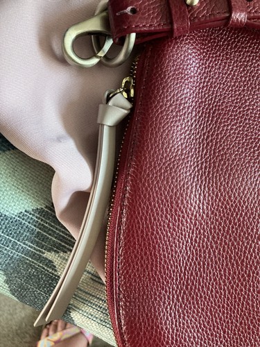 Radley Leather Handbag Red With Dust Bag - Picture 5 of 13