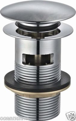 Chrom MESSING GESCHLITZT Schlitz Abfall Klick Klack Pop Up TOP QUALITÄT - SALE UVP £25