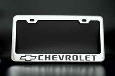 Chevrolet Chrome Metal License Plate Frame Chevrolet Chrome Metal License Plate Frame