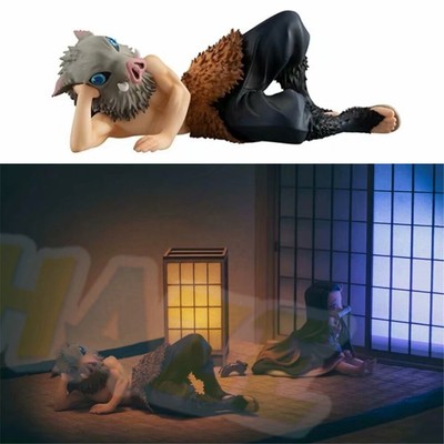Demon Slayer Kimetsu No Yaiba Inosuke Hashibira Lying Figure Model New Ebay