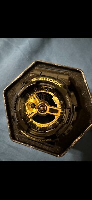 G Shock / GA110GB-1A / Gold & Black Gloss