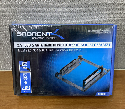 SABRENT 2.5'' SSD & SATA HARD DRIVE TO DESKTOP 3.5'' BAY BRACKET - UNOPENED BOX