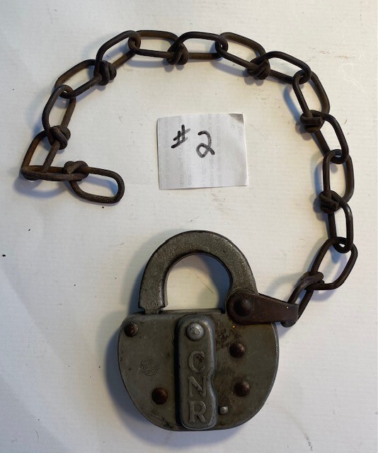 Vintage CNR Canadian National Railroad Lock Padlock lot 2 | eBay