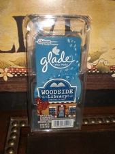 Glade Wax Melts WOODSIDE LIBRARY LEATHER & OAK SCENT RARE 6 Total Tarts 1 Pack