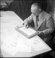 Culture advertisment and animation film studio Julius Pinschewe 1949 Old Photo 2