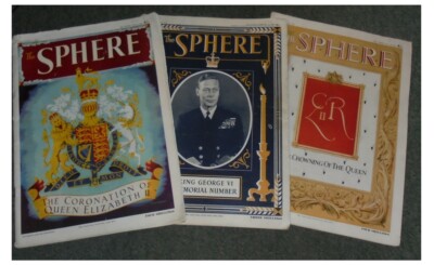 3 x The Sphere Royal Magazine Publikationen - bedeutende Anlässe 