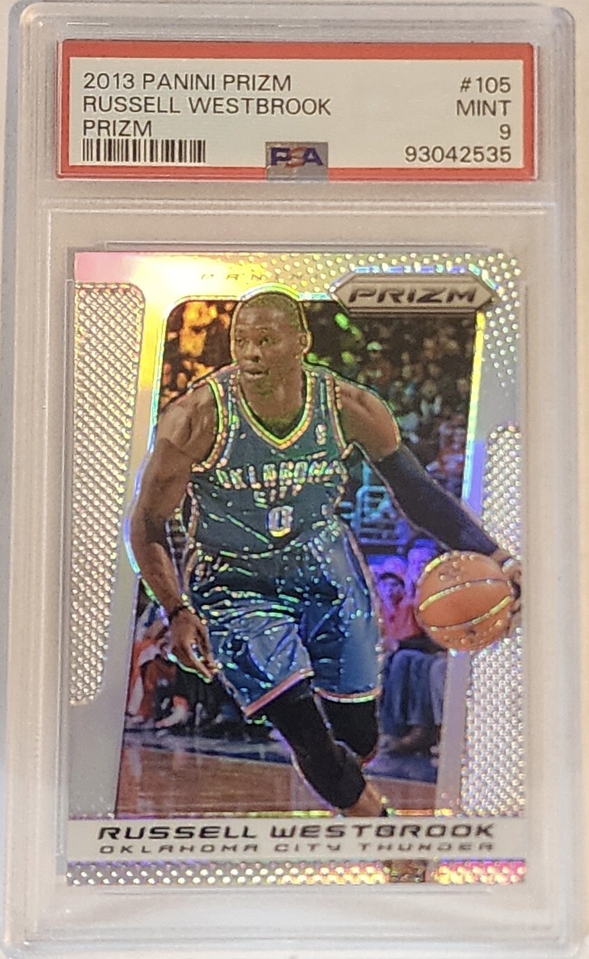 2013-14 RUSSELL WESTBROOK Prizm Silver PSA 9!! Second Year Prizm! SP