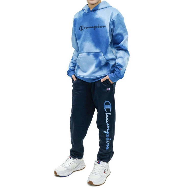 Champion Boys' / Girls' Heavyweight Pullover Logo Hoodie & Leggings Outfit  Set