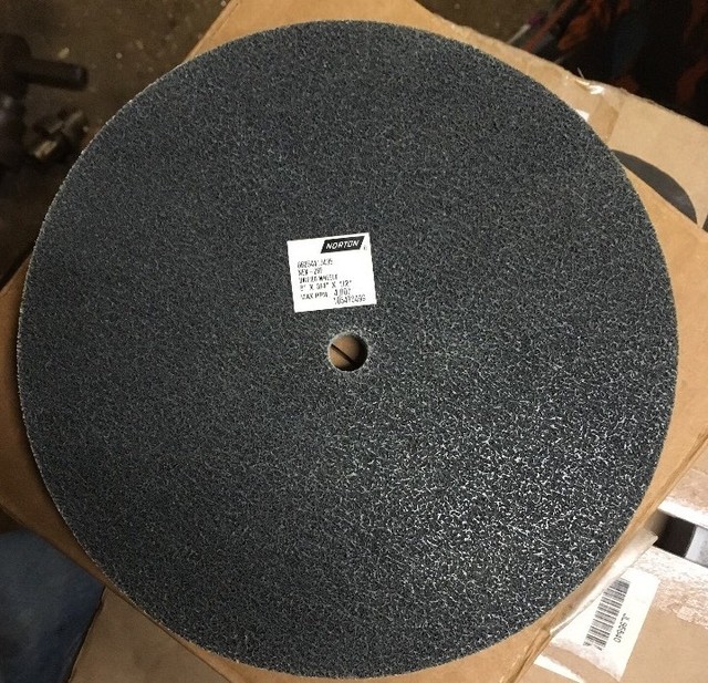 Norton 8X3/4x1/2 BearTex Unified Fine Deburring Grinder Wheel NEX2SF