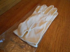 Womens Vintage White Gloves Nylon Helanca Florentine Italy shipping included