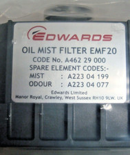 Edwards, Oil Mist Filter, EMF20, A46229000, Pre-Owned, Limited Hours (J4)