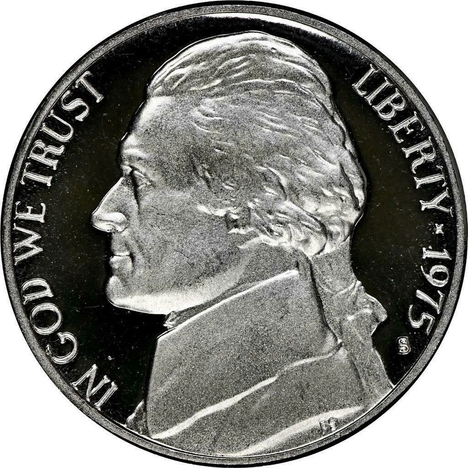 1975 S JEFFERSON NICKEL 5C PF69 ULTRA CAMEO TOP POP NGC Photo Vision® SKU 2695 - Image 2 of 3