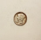 1927-S Mercury Silver Dime grades VF, Original Coin for the Date Collector.