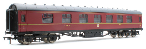 Compuesto Corredor Stanier Dapol 4P-010-501 60 ft 3943 LMS Forrado Granate | Condition: New