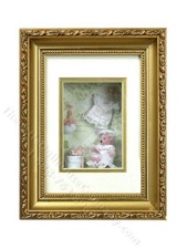 Dollhouse Miniature Bear w Clothes Shadow Box Frame 9" x 7" G4820 New in Box