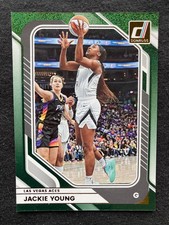 Jackie Young 2026 Donruss WNBA #32 Green Shimmer - Aces