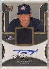 2009 Upper Deck Signature Stars USA Prospects Jerseys 92/399 Tony Zych Auto n1u