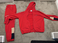 Lacoste Colorblock Hooded Full Zip 2-Piece Tracksuit Jacket/Pants M