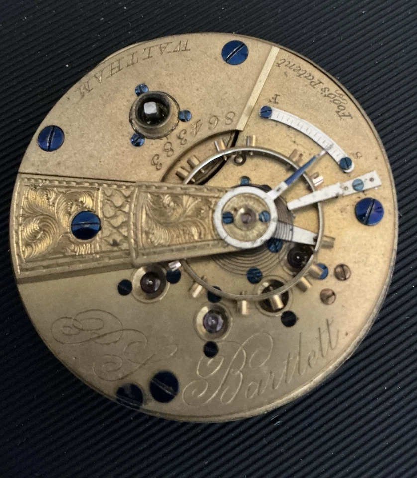 Vintage Waltham PS Bartlett 18s 11j  Model 1857 Coin Silver  Pocket Watch A1150 - Image 3 of 4