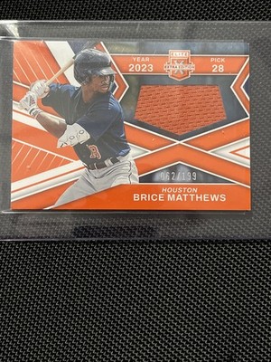 Brice Matthews 2023 Panini Elite Extra Edition Jersey First Round Orange /199 SP