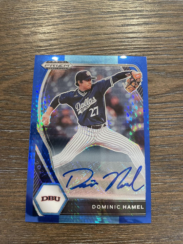 2021 Panini Prizm Draft Picks #PDP81 Dominic Hamel Blue Wave Prizm - Picture 1 of 2