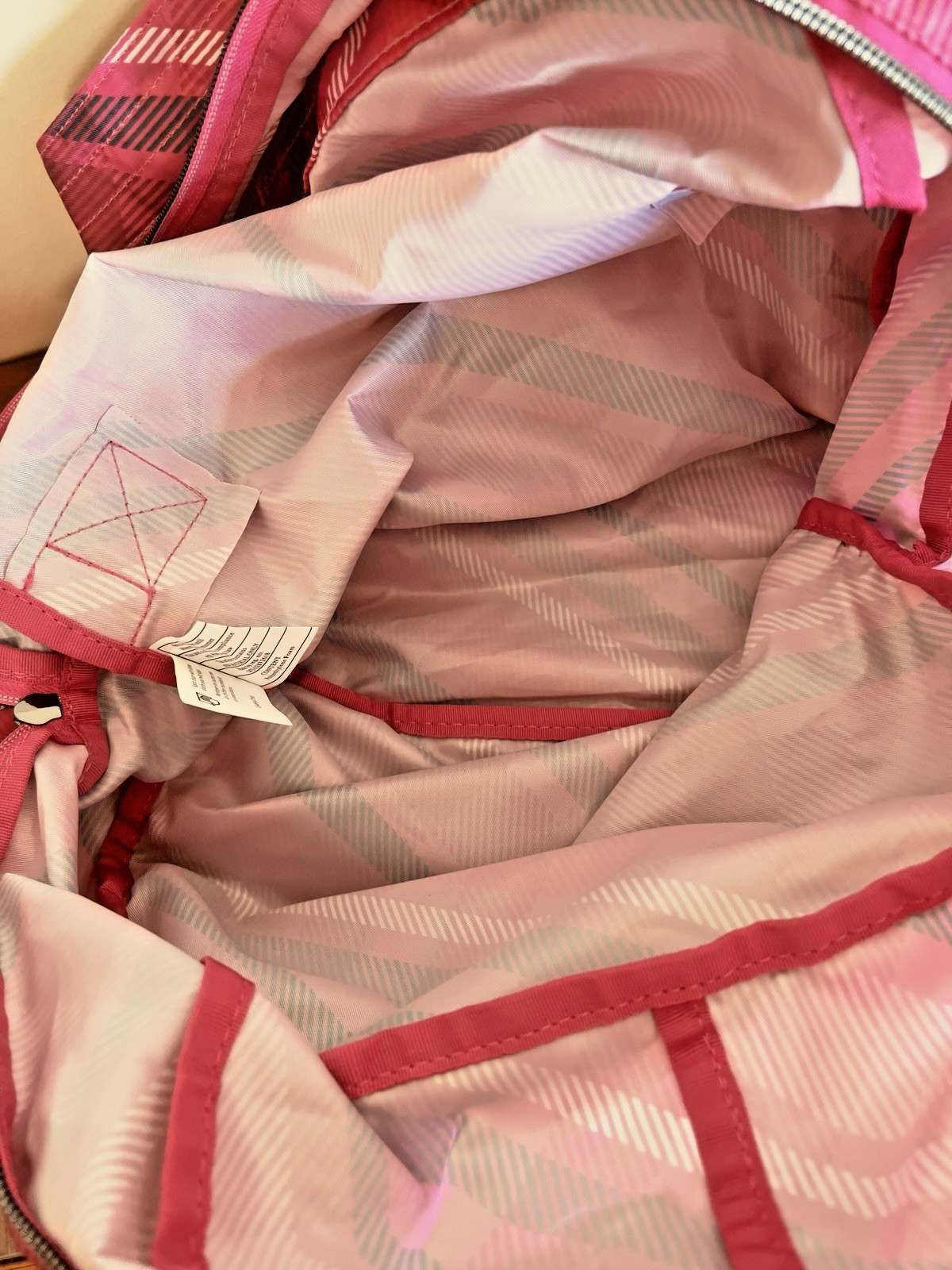 Lug Packable Backpack Echo 2 Berry Plaid Lightwei… - image 24