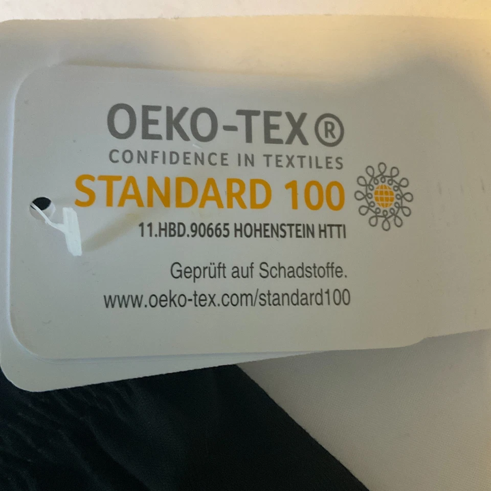 Calça Ulla Popken Feminina Tamanho 36/38 Preta Cintura Elástica Cordão - Imagem 4 de 4