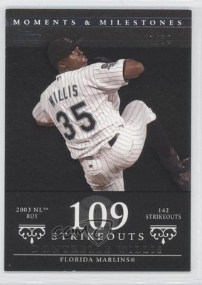 2007 Topps Moments & Milestones Black 7/29 Dontrelle Willis #85 0a8