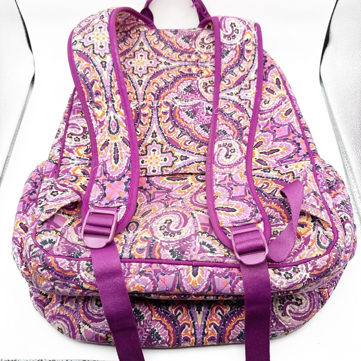 EUC Vera Bradley Lg. Paisley Women\'s Backpack 12\