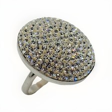 Vintage 925 Sterling Silver Cocktail Ring Size 7