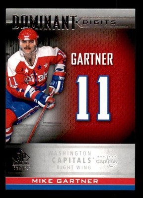 2020-21 SP Signature Legends Edition Dominant Digits #DD46 Mike Gartner Capitals