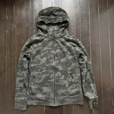 Lululemon Scuba Hoodie Jacket Cotton Fleece Heritage Camo Women s Size 12