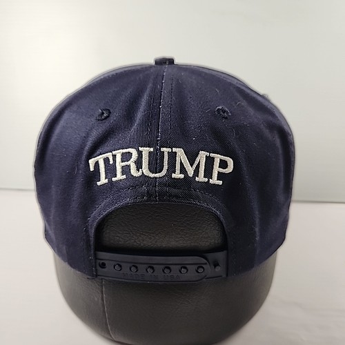 Official USA 45 Trump Mega Cali Fame Blue Snapback Hat One Size - Picture 3 of 9