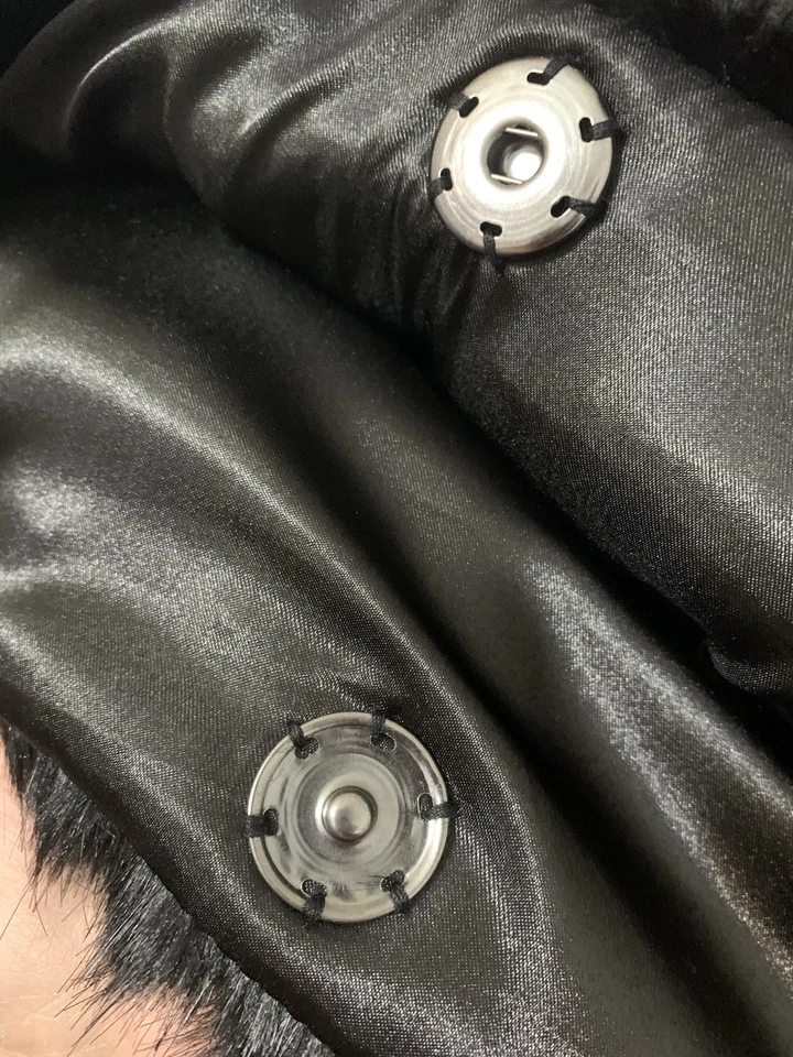 Bebe Faux Fur black Cape  Size Medium/Large - Image 2 of 4