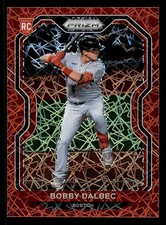 2021 Panini Prizm Prizms Red Velocity #64 Bobby Dalbec RC Rookie Card. rookie card picture