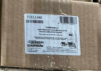 Hayward Salt Cell Tcell940 Replacement TurboCell 40K Extended Life with 15' Cord