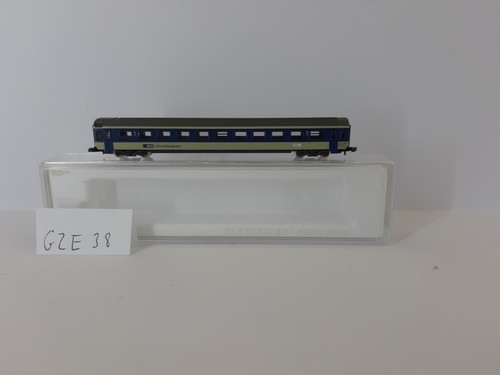 GZE38 Märklin 87461 escala Z vagón de pasajeros vagón de tren rápido BLS Lötschbergbahn 2. K | Zustand: Gebraucht