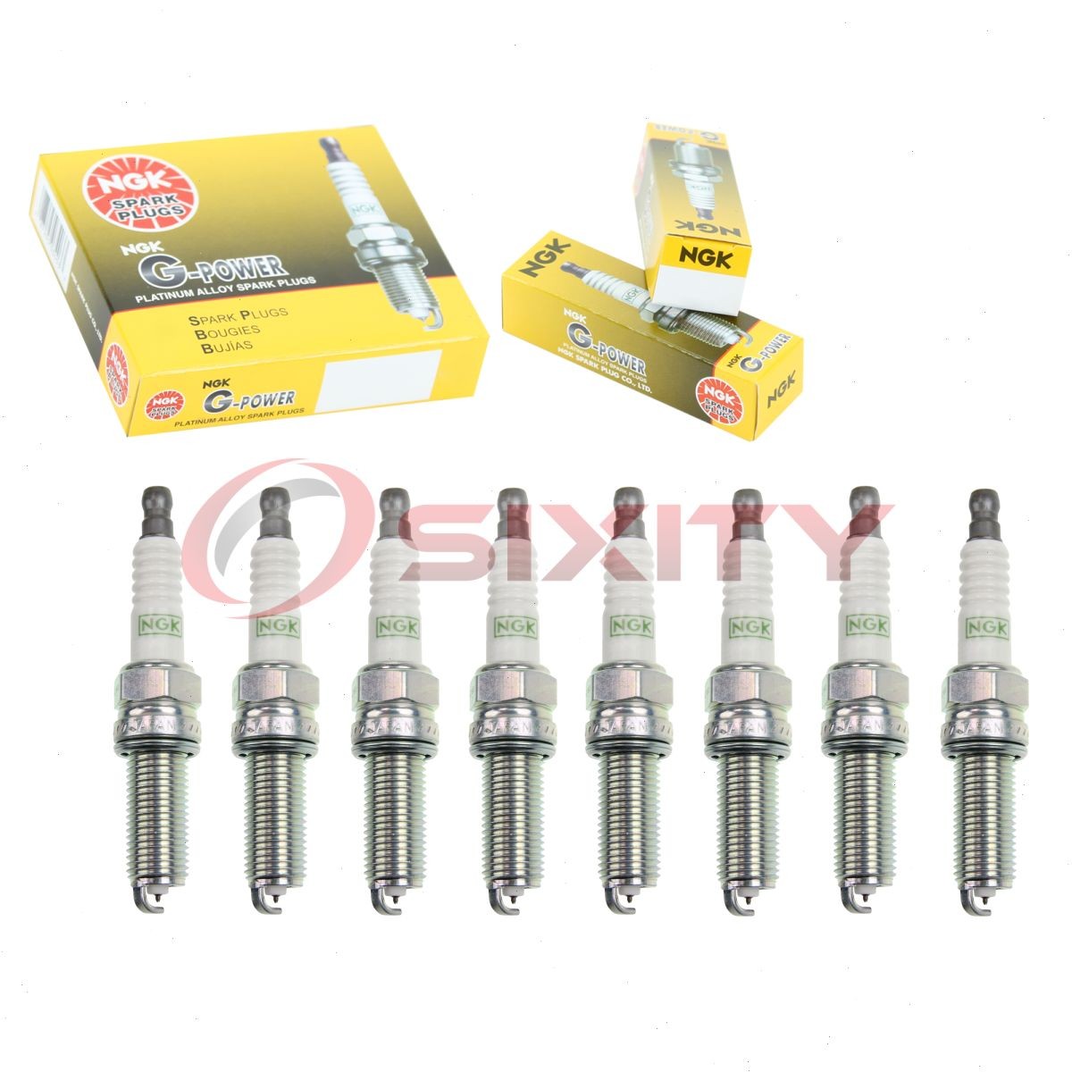 8 pc NGK G-Power Spark Plugs for 2008 Mercedes-Benz R550 5.5L V8 Ignition go