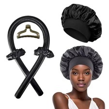 Heatless Curling Rod & Silk Ribbon Set - Soft Hair Curlers Headband for Women