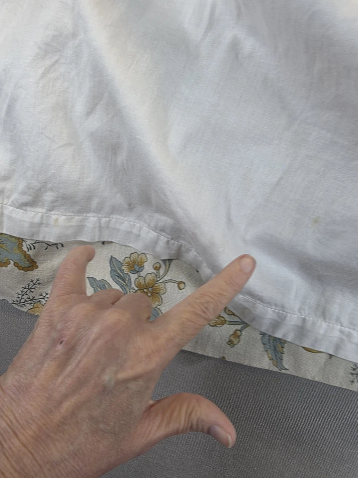 Cortina Pottery Barn Cynthia Palampore Marie lino algodón con ganchos 4 paneles 48x82 Foto 4 de 4