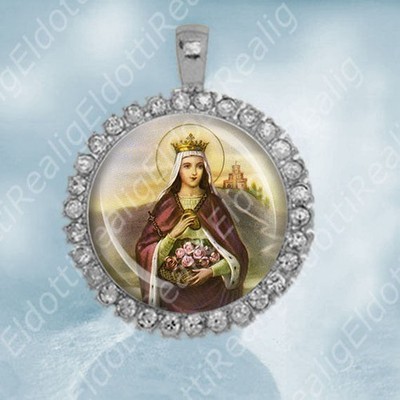 St. Elisabeth von Ungarn Christliche Katholische Medaille Religiöser...
