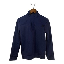 Under Armour Storm Golf 1/4 Zip Pullover Youth Large YLG Blue Fleece Sweater