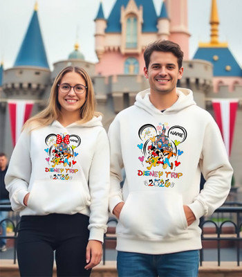 Personalised Disney Trip 2026 Hoodie, Mickey Mouse Minnie Mouse