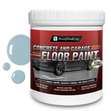 Professional Epoxy Floor Paint Kit -Acrylic Concrete Coating for Garage，1 Gallon
