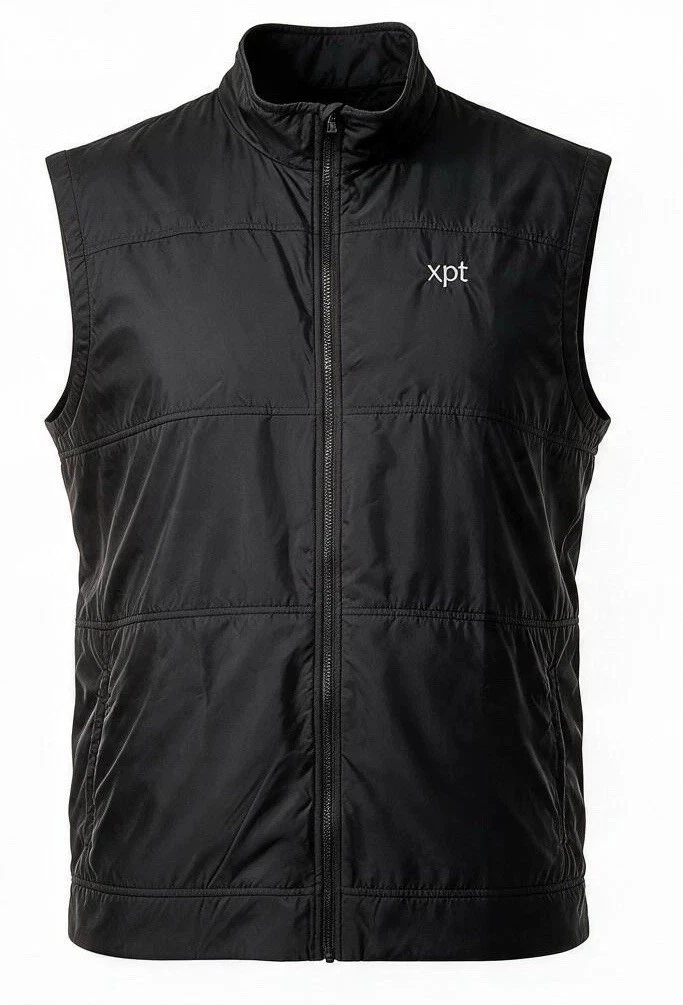Cutter & Buck Stealth Eco Hybrid Quilted Full Zip Vest Blk/Gray xpt logo 4XLT - product detail image 14