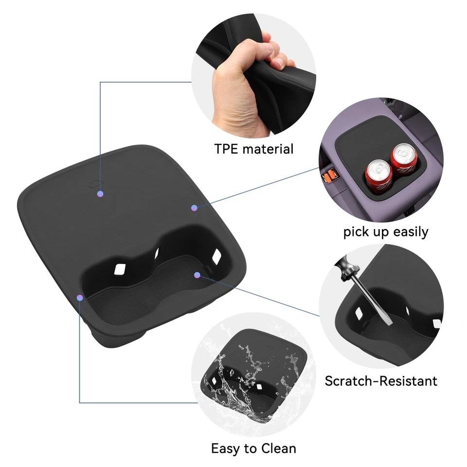 2rd Row for Leapmotor B10 B01 2025 + Car Water Cup Holder Drinks Storage Box - Image 4 of 4