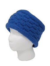 Handmade NEW Womens Knitted Headband Ear Warmer Sky Blue Basketweave Made in USA