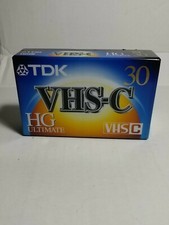 TDK VHS-C Camcorder Video Cassette Tape HG Ultimate Factory Sealed - NEW